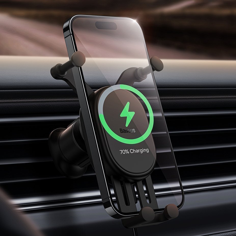 Baseus Car Charger Wireless AirVent Holder SUWX030001