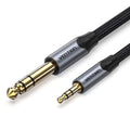 Vention AUDIO 3.5mm to 6.3mm M-M TRS Cable Braided Alum 5.0m BAUHJ