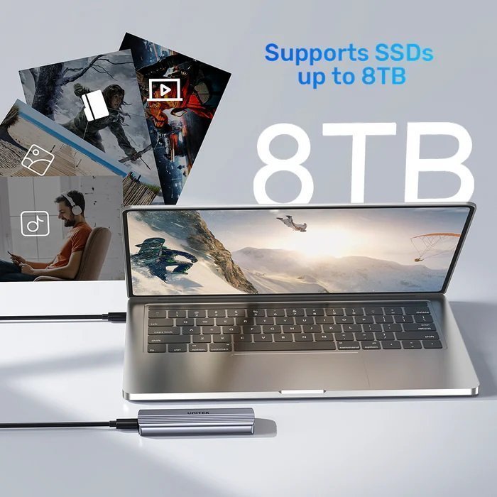 Unitek USB-C NVME/PCIe Enclosure 10Gbps S1241B