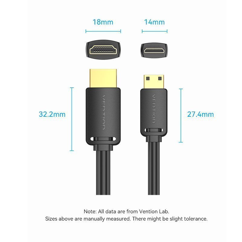 Vention HDMI to HDMI Mini Cable 3.0m AGHBI