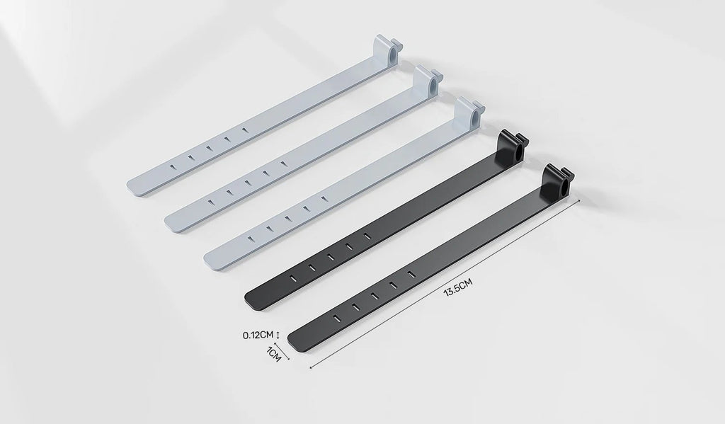 Unitek Cable Organizer Silicone FlexiTies 5pk (2xBlack 3xGrey) 135x10mm OT1095A
