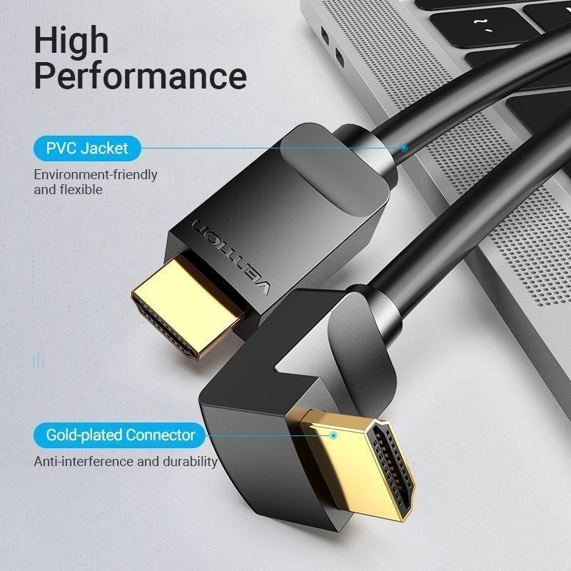 Vention HDMI Cable Right Angle 90 Degrees 2.0m AARBH