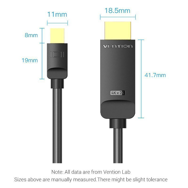 Vention HDMI to Mini DisplayPort Cable 1.5m HAHBG