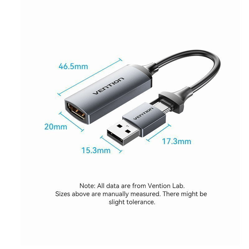 Vention Converter USB-C to HDMI Video Capture Card ACWHA