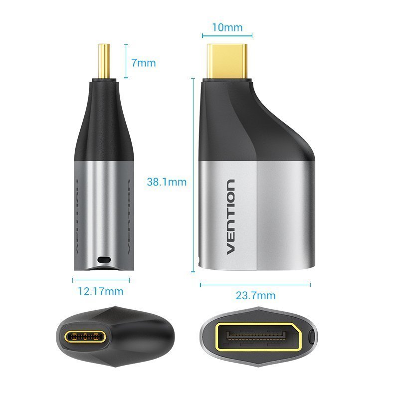 Vention Converter USB-C to DP Adapter 4K60Hz Metal TCCH0