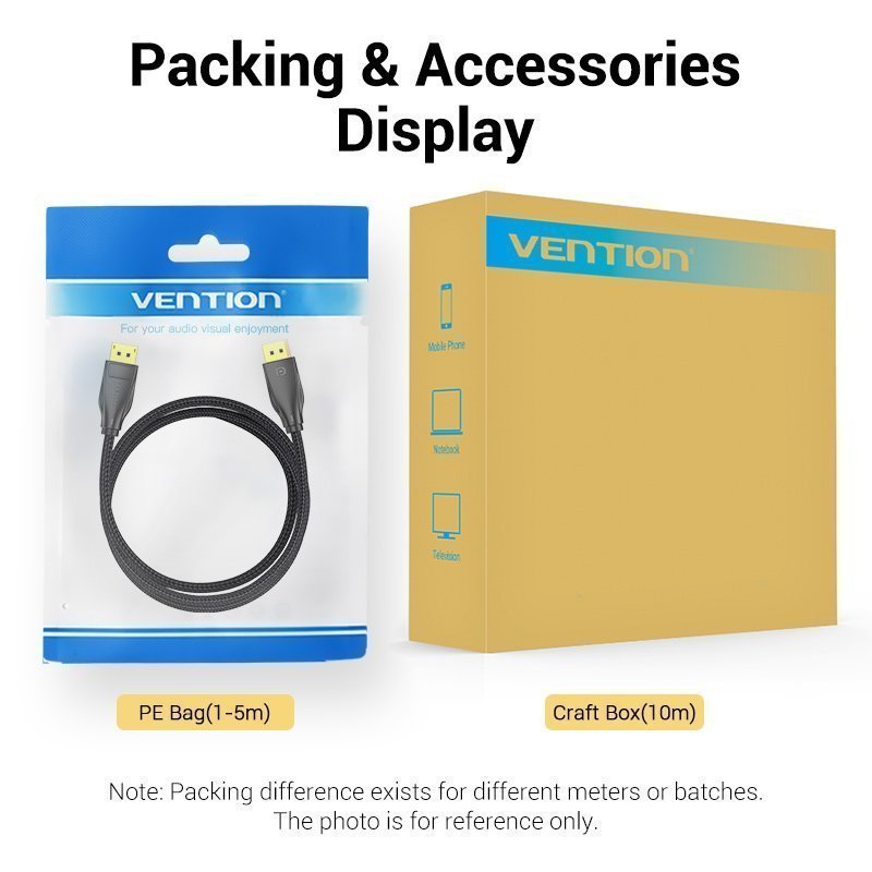 Vention DisplayPort Cable DP1.4 8K60Hz Braided 3.0m HCCBI
