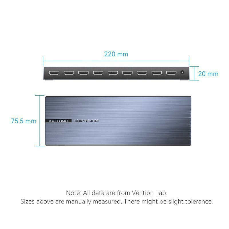 Vention HDMI Splitter 8-Port 4K 1.4 w/UK PSU AKQB0-UK