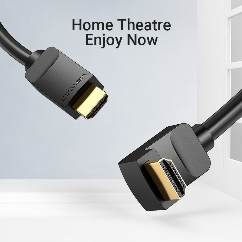 Vention HDMI Cable Right Angle 90 Degrees 1.5m AARBG