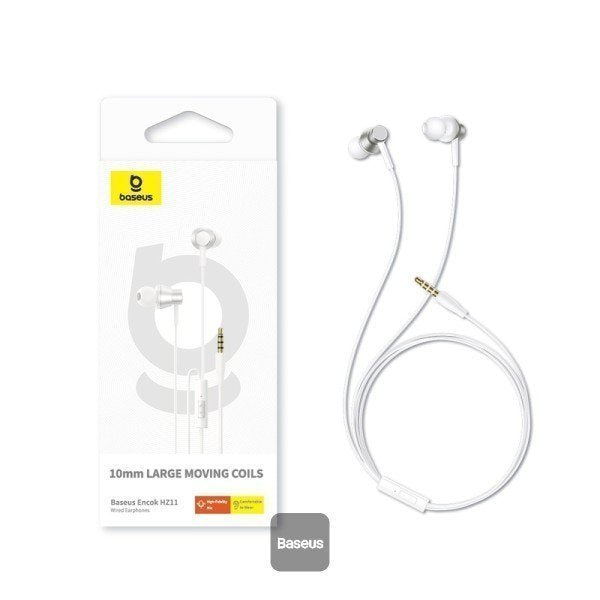Baseus  Earphones Wired 3.5mm Encok HZ11 White