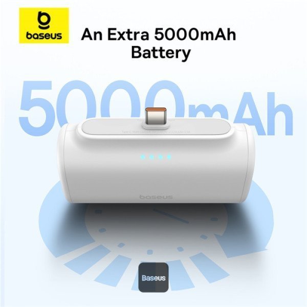 Baseus Powerbank 20W 5000mAh Plug-In Lightning 20W White