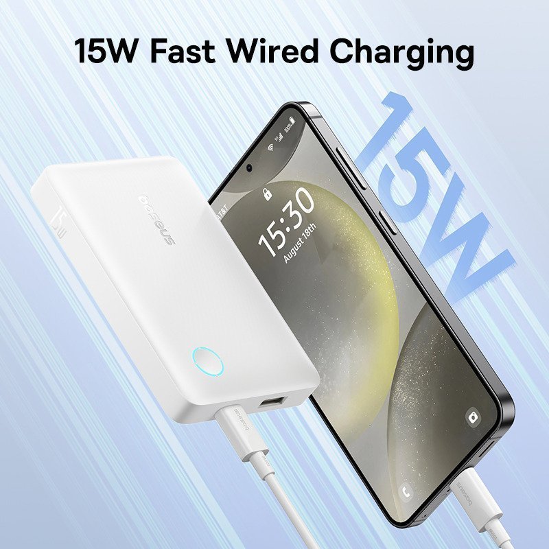Baseus Powerbank 15W 10000mAh EnerFill FP11  White
