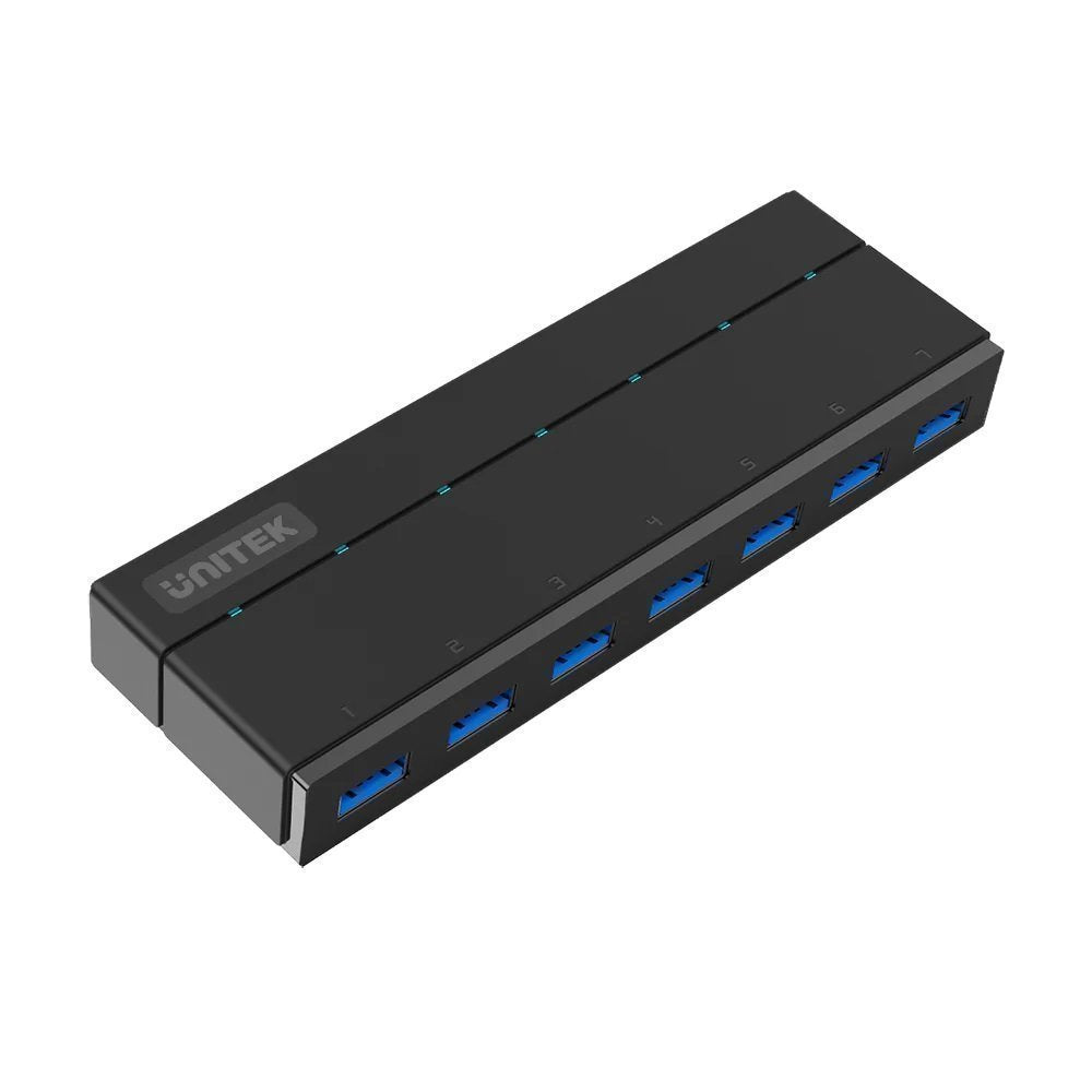 Unitek USB-A Hub 7-Port USB3.0 Incl 12V3A Power Adaptor Y-3184