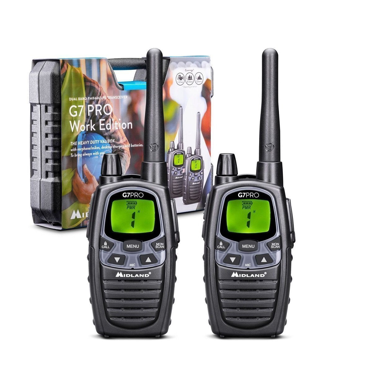 Midland Radio G-Series PMR G7 Pro Work Edition Valibox