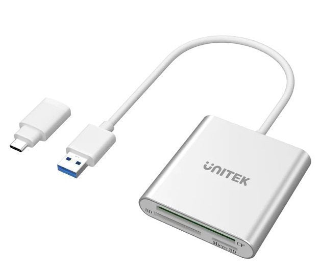 Unitek Card Reader USB3.0 Multi Aluminium+USB-C Y-9313D