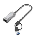 Unitek Converter USB-C to LAN 2.5Gb Ethernet+USB-A U1313C