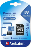 Verbatim Micro SD Card+Adapter Class10 U1 128GB