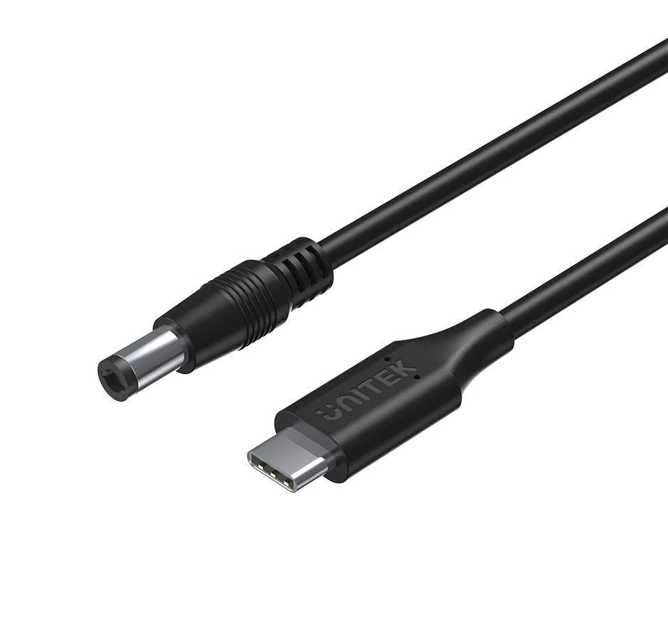 Unitek UCL USB-C to DC Cable 1.8m 65W for Toshiba-Asus 5.5×2.5mm C14116BK