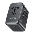 Unitek Charge Wall 100W Travel Adapter 3xUSBC+USBA Black P1123A