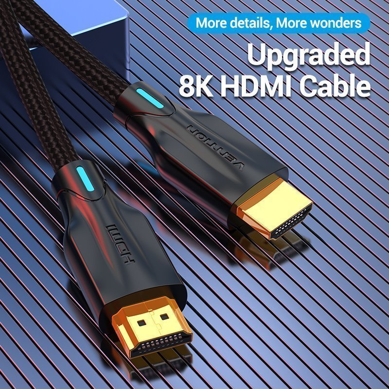 Vention HDMI Cable 2.1 8K Braided 2.0m AAUBH