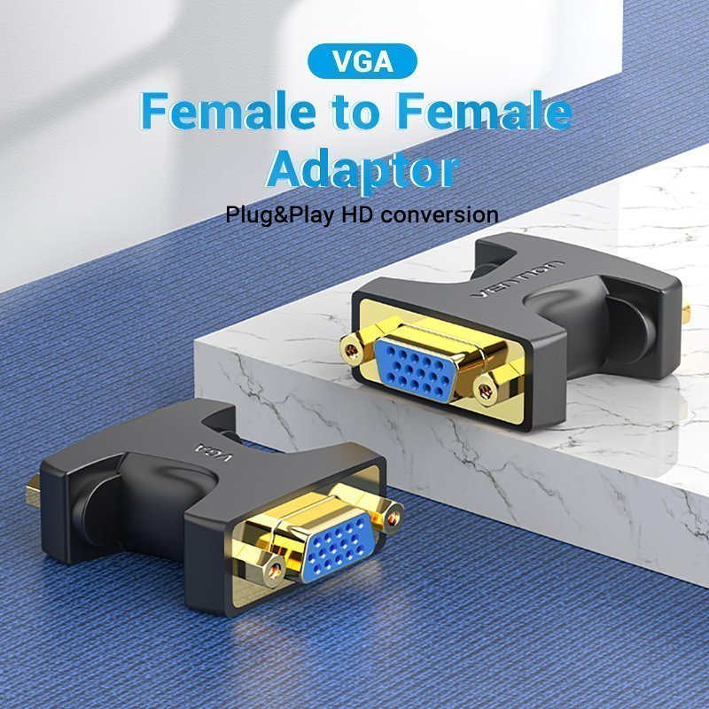 Vention VGA Coupler Female to Female (Connect 2 VGA Cables) DDGB0