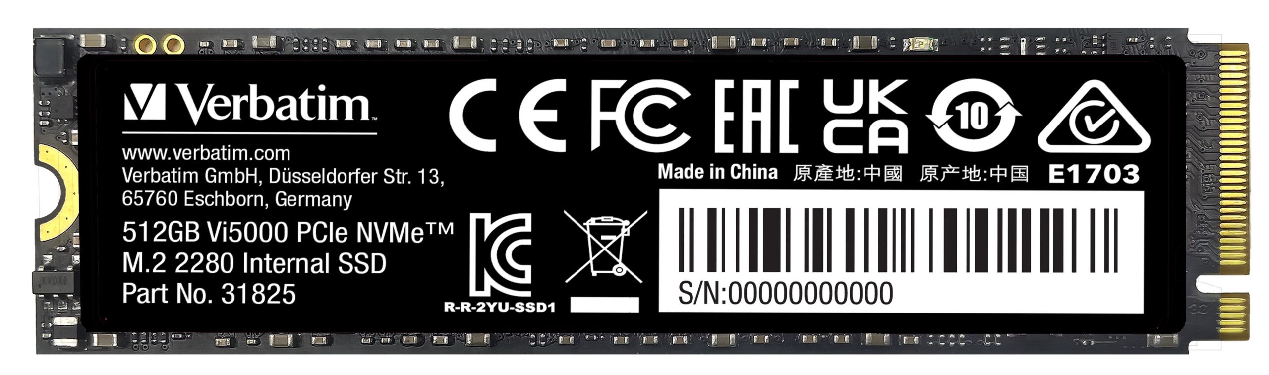 Verbatim SSD NVME M2 Gen4 512GB VI5000