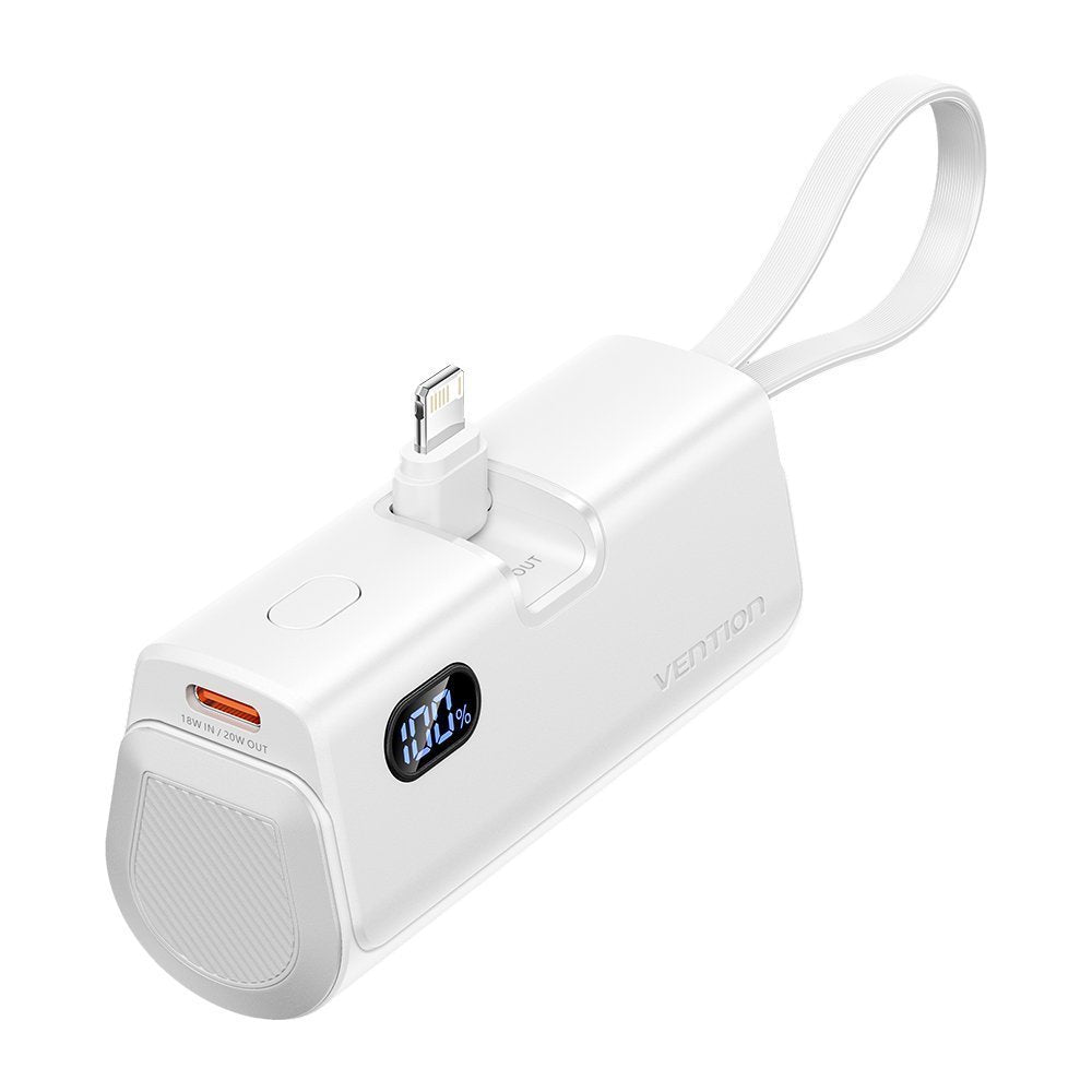 Vention Powerbank 4800mAh 22.5W Foldable Lightning White FHRW0