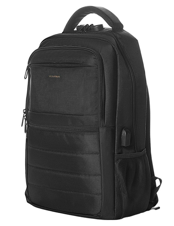Vention Backpack 15.6” Water-Repellent USB Charge & Lock Black KRKB0