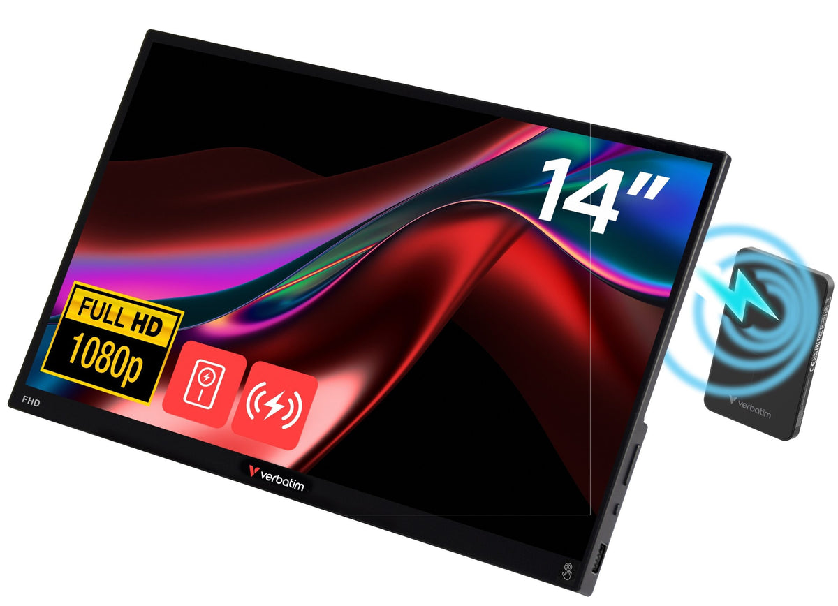 Verbatim Monitor Portable Touch 14” Full-HD Powered by Wireless PowerBank