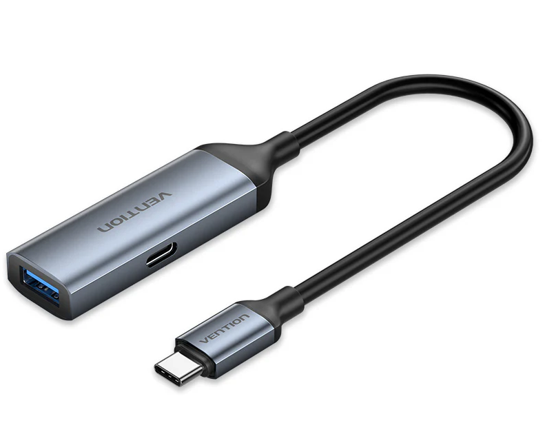Vention Converter USB-C M to USB-A F & 100W PD CCBHB