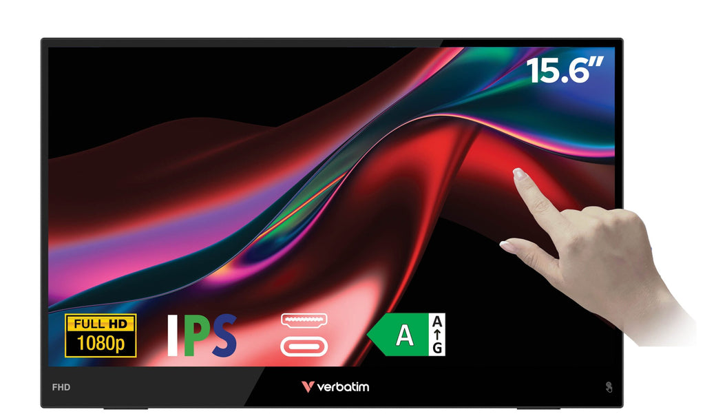 Verbatim Monitor Portable Touch 15.6″ Full-HD USB-C LIGHT Series