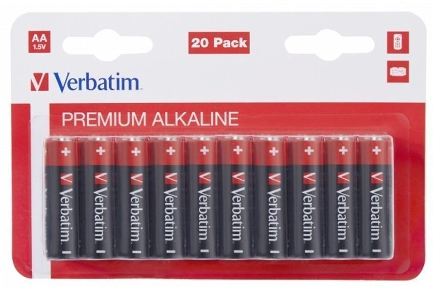 Verbatim Alkaline AA 20pcs Batteries
