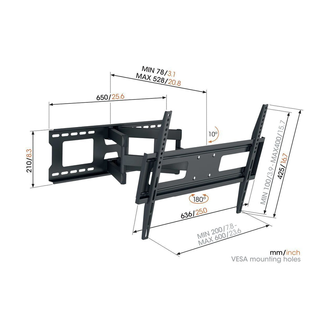 Vogels UP MA4040 TV Wall Mount 60×40 Turn 4 arms