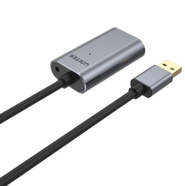 Unitek UCE USB-A 2.0 Active Extension Cable Alum 5.0m Y-271