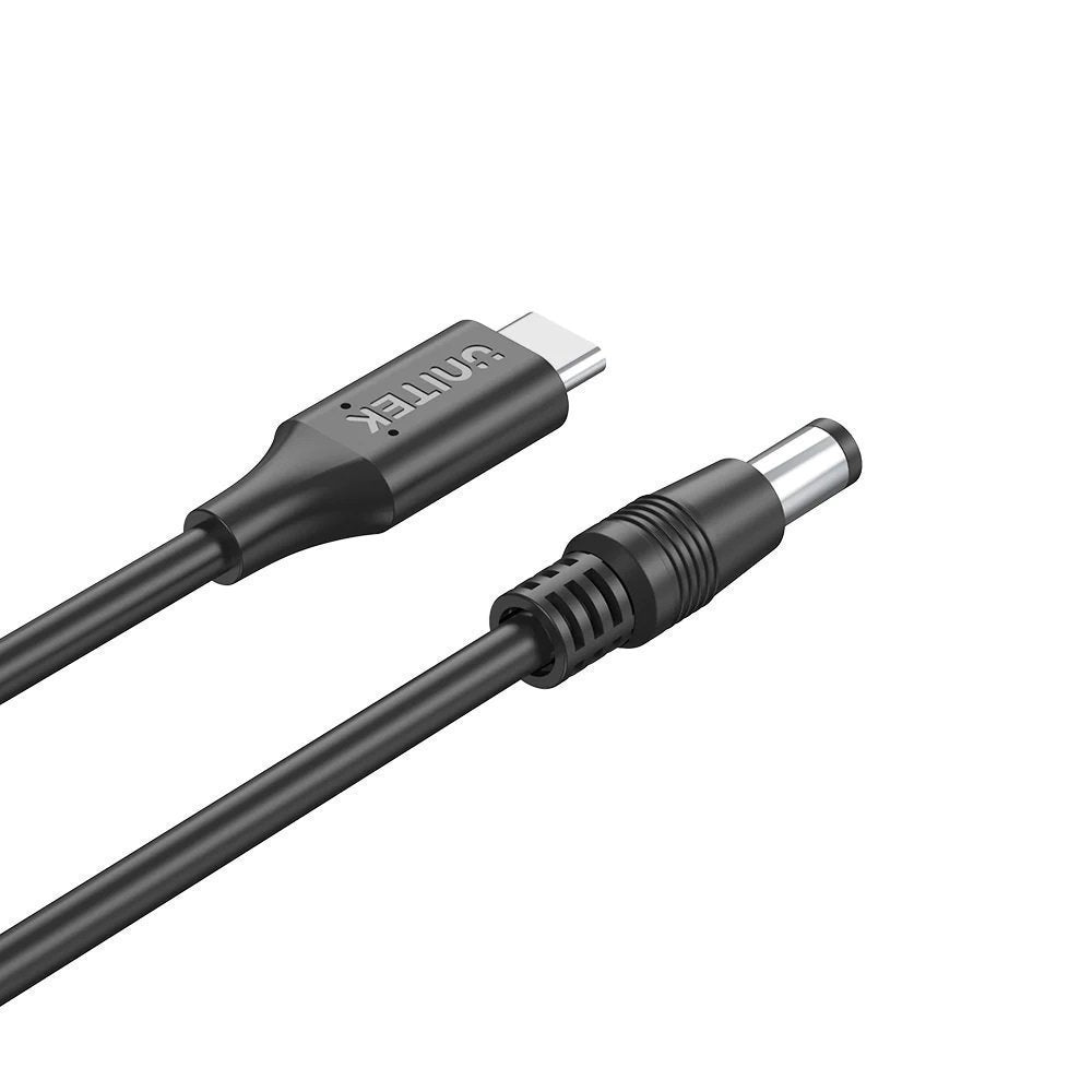 Unitek UCL USB-C to DC Cable 1.8m 65W for Toshiba-Asus 5.5×2.5mm C14116BK