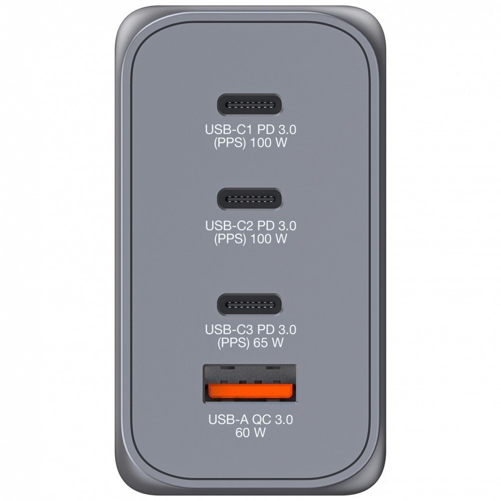 Verbatim GaN Charger 4 Port 200W USB A/C (EU/UK/US) GNC-200