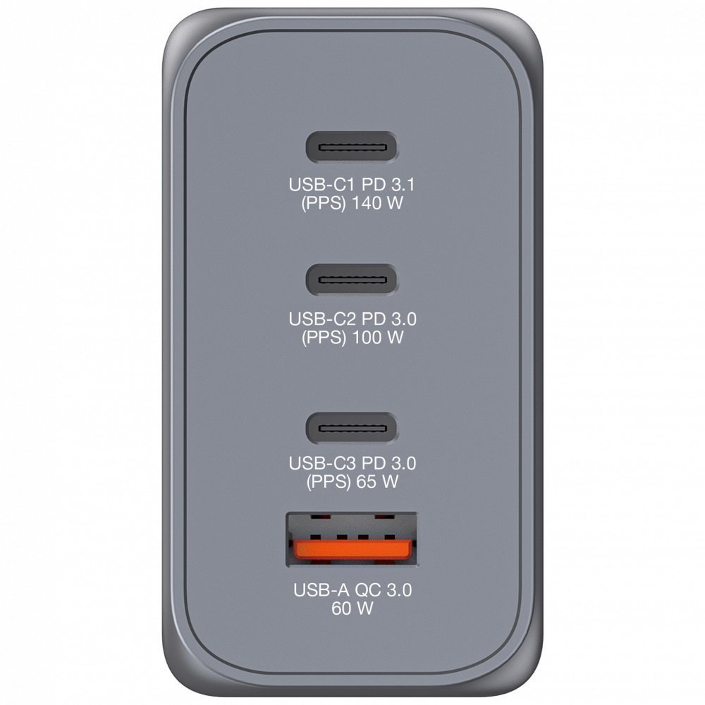 Verbatim GaN Charger 4 Port 240W USB A/C (EU/UK/US) GNC-240