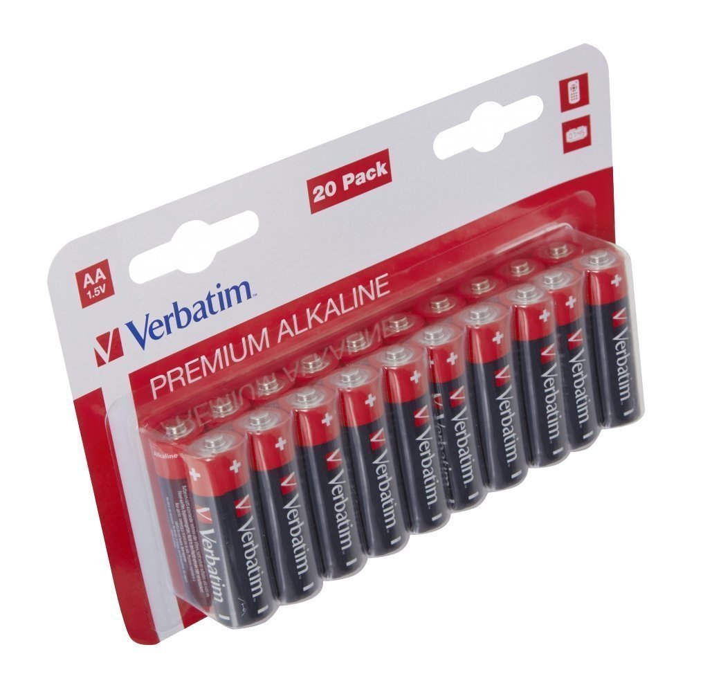 Verbatim Alkaline AA 20pcs Batteries