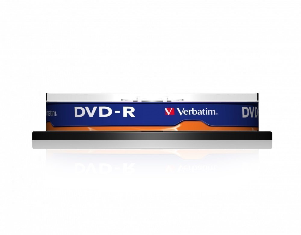 Verbatim DVD-R 4.7GB 16X 10-Pack Spindle Matt Silver 43523