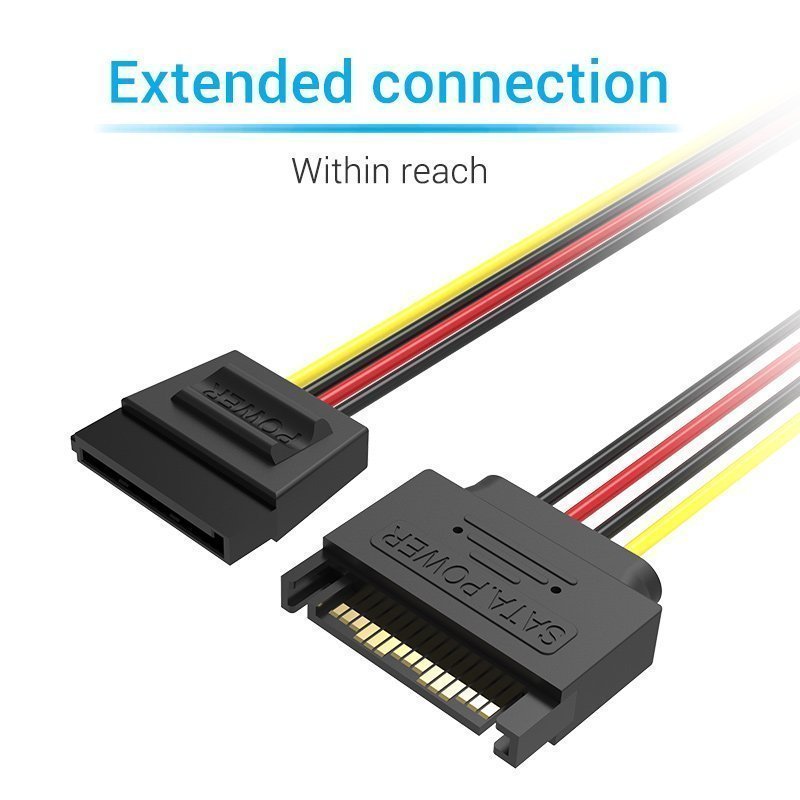 Vention IT Cable SATA 15P Power Extension 0.3m KDABY