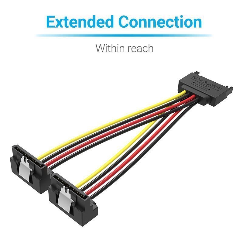Vention IT Cable SATA 15P M to 2x15P F Power Splitter 0.15m KDBBB