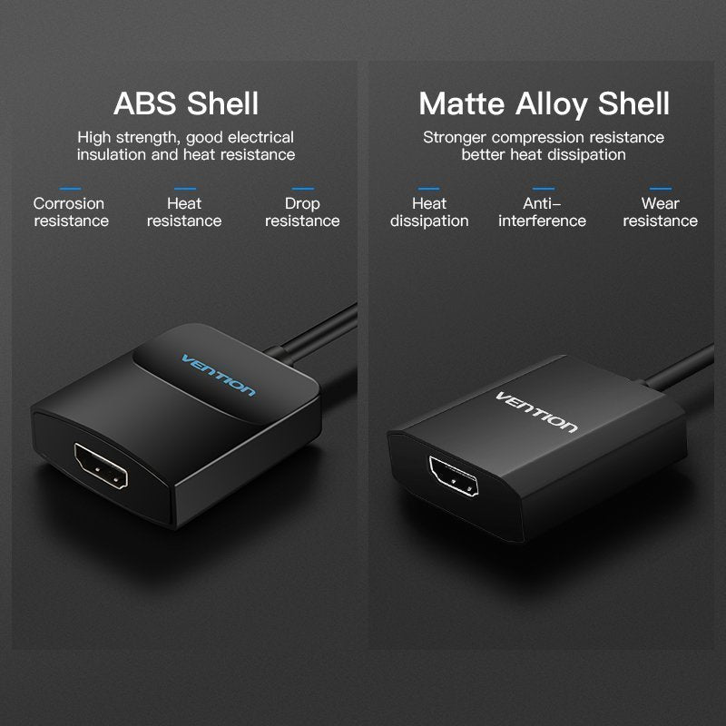 Vention Converter VGA+Audio to HDMI & USB Power 0.5m ACNBD