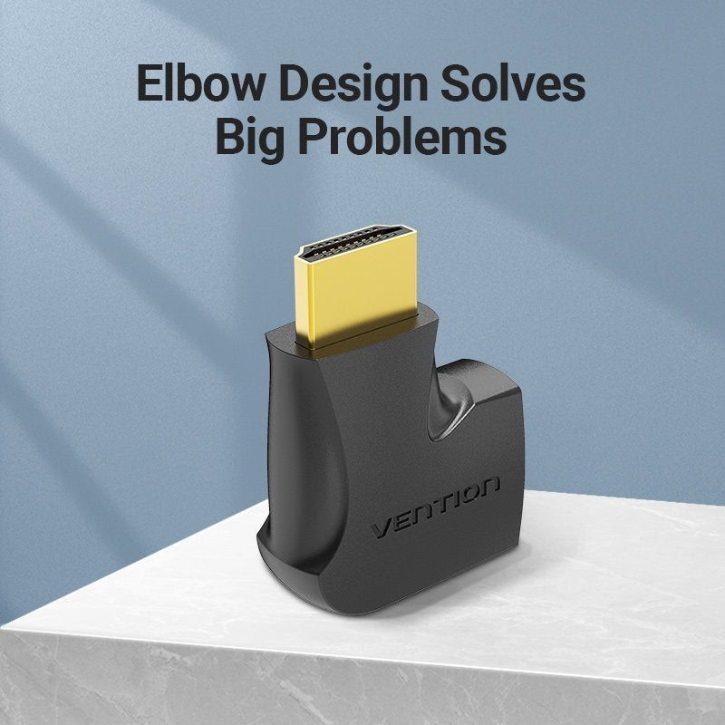 Vention HDMI Adaptor Male to Female 270 Degree Vertical Flat AIQB0