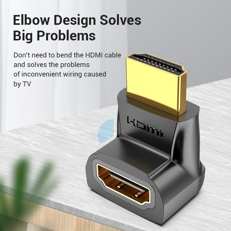 Vention HDMI Adaptor Male to Female 270 Degree RA AINB0