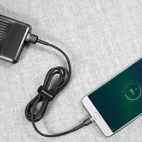 Baseus Cable MicroUSB to USB-A Cafule Braided 0.5m Blk-Gr