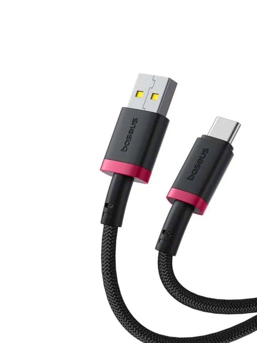 Baseus Cable USB-C to USB-A Dura Series Braided 1.0m Black+Red