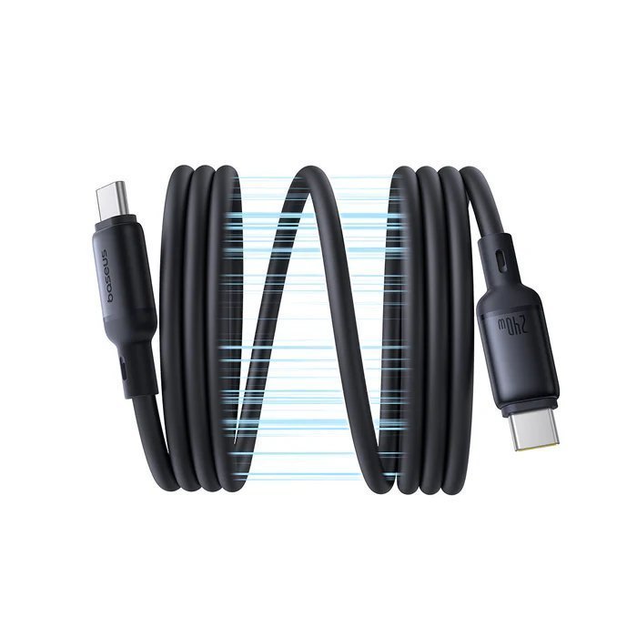 Baseus Cable USB-C to USB-C PicoGo Magnetic Silicone 240W 1.0m Black