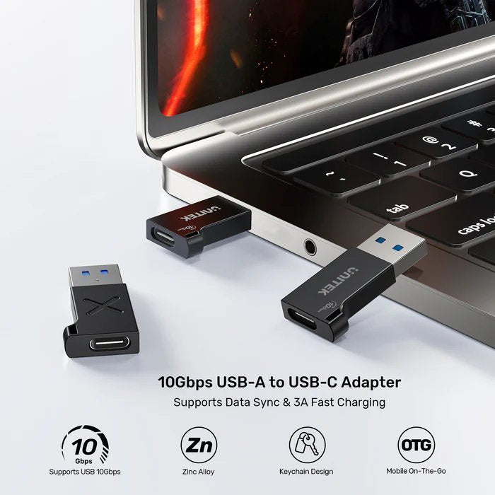 Unitek UCA USB-C Female to USB-A Male Adapter 10Gbps A1049A