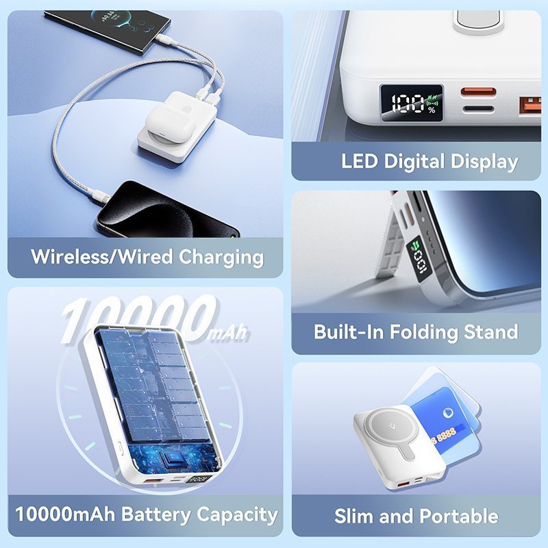 Vention Powerbank Wireless Magnetic 10000mAh 22.5W Black FHTB0