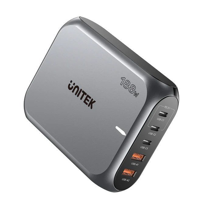 Unitek Charge Desktop 188W 5-Port PD3.1 GaN Station 140W P1234A (UK)