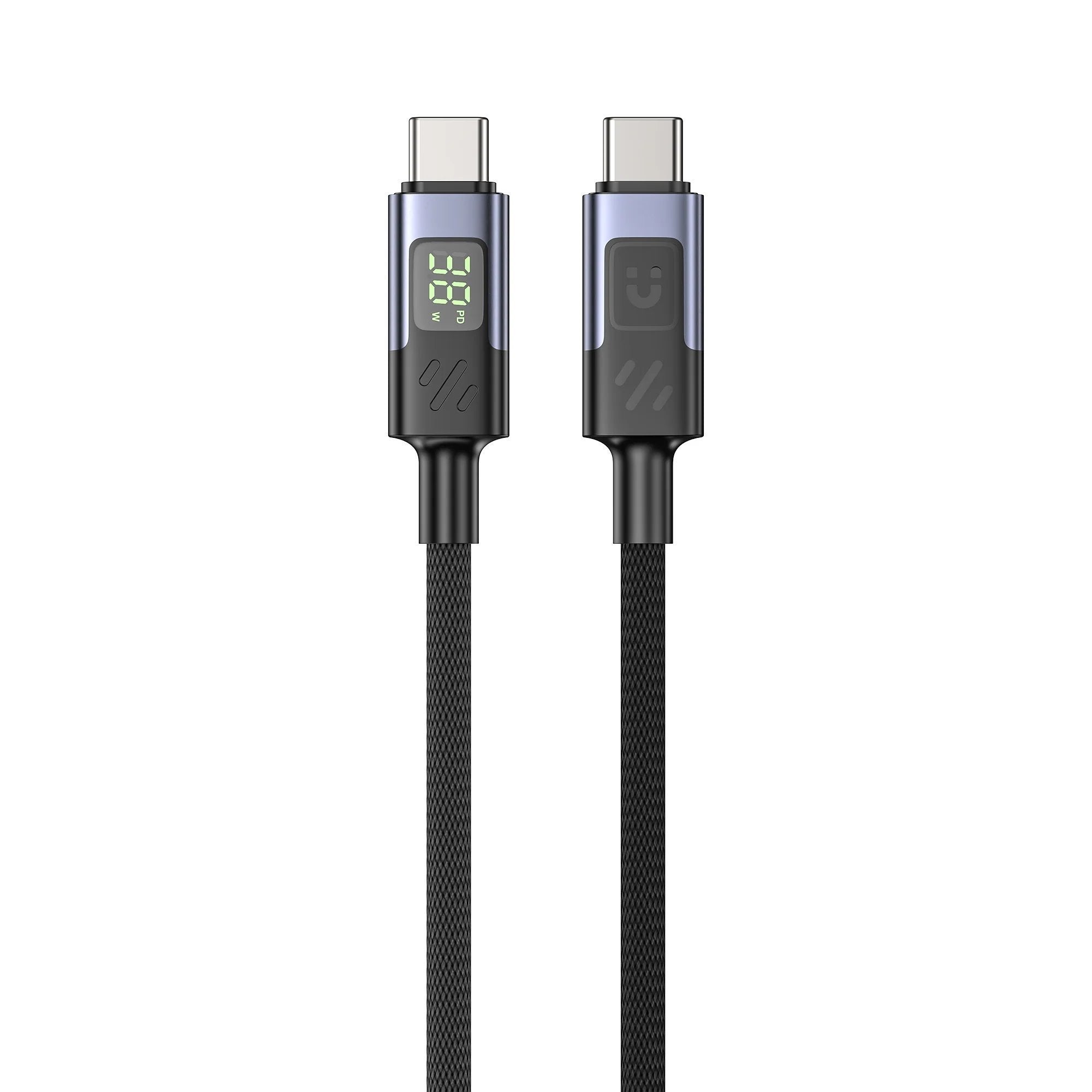 Unitek USB-C Cable PD60W Braided with Display 2.0m C14158A-2M